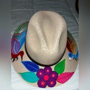 Colorful Hand-Painted Fedora Hat